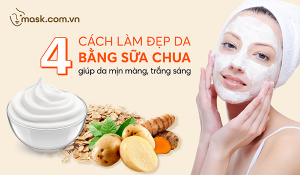 4 cách làm đẹp da bằng sữa chua giúp da mịn màng, trắng sáng