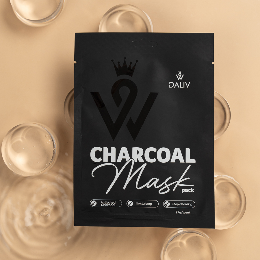 Combo 5 Mặt nạ Daliv Than hoạt tính dưỡng ẩm, sạch sâu 27g 2