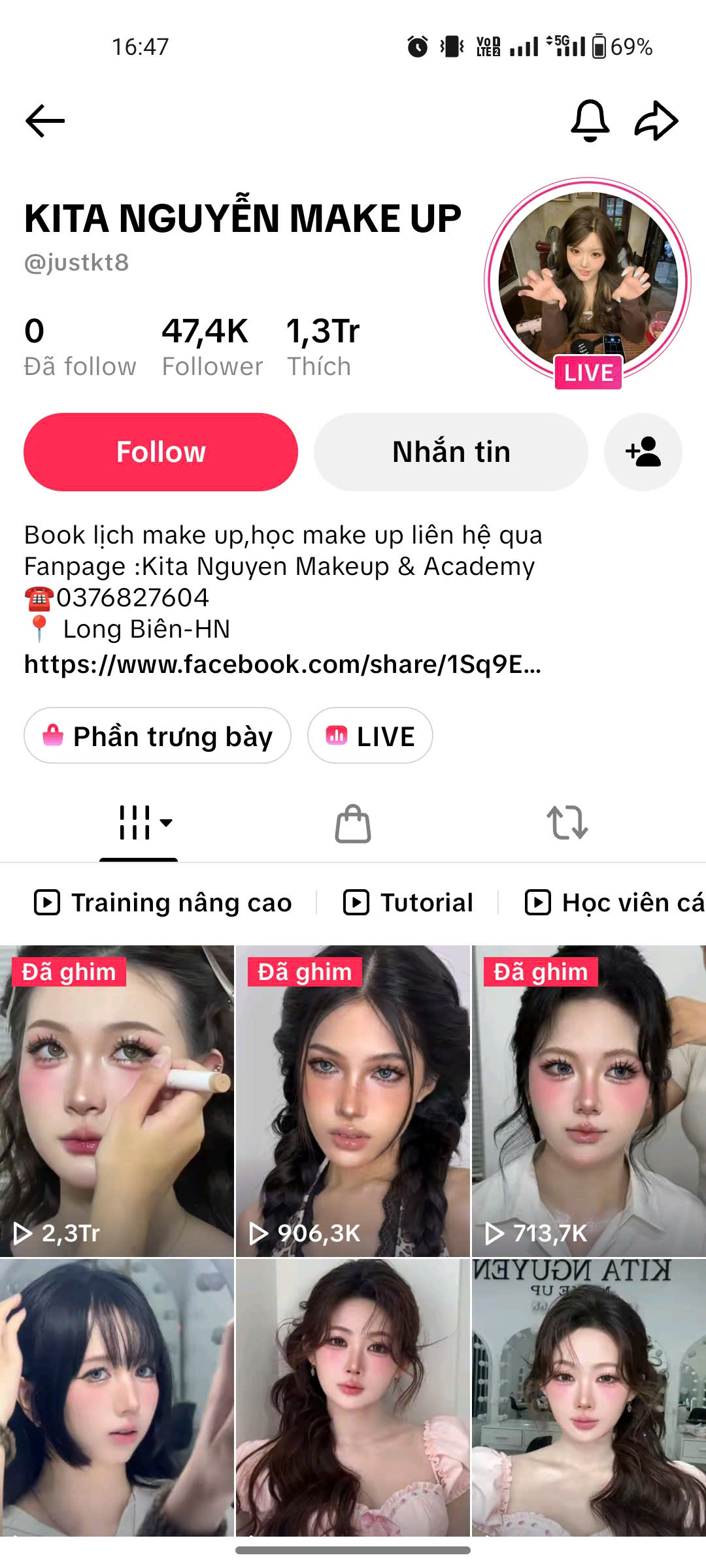 Kênh TikTok LiuNhun