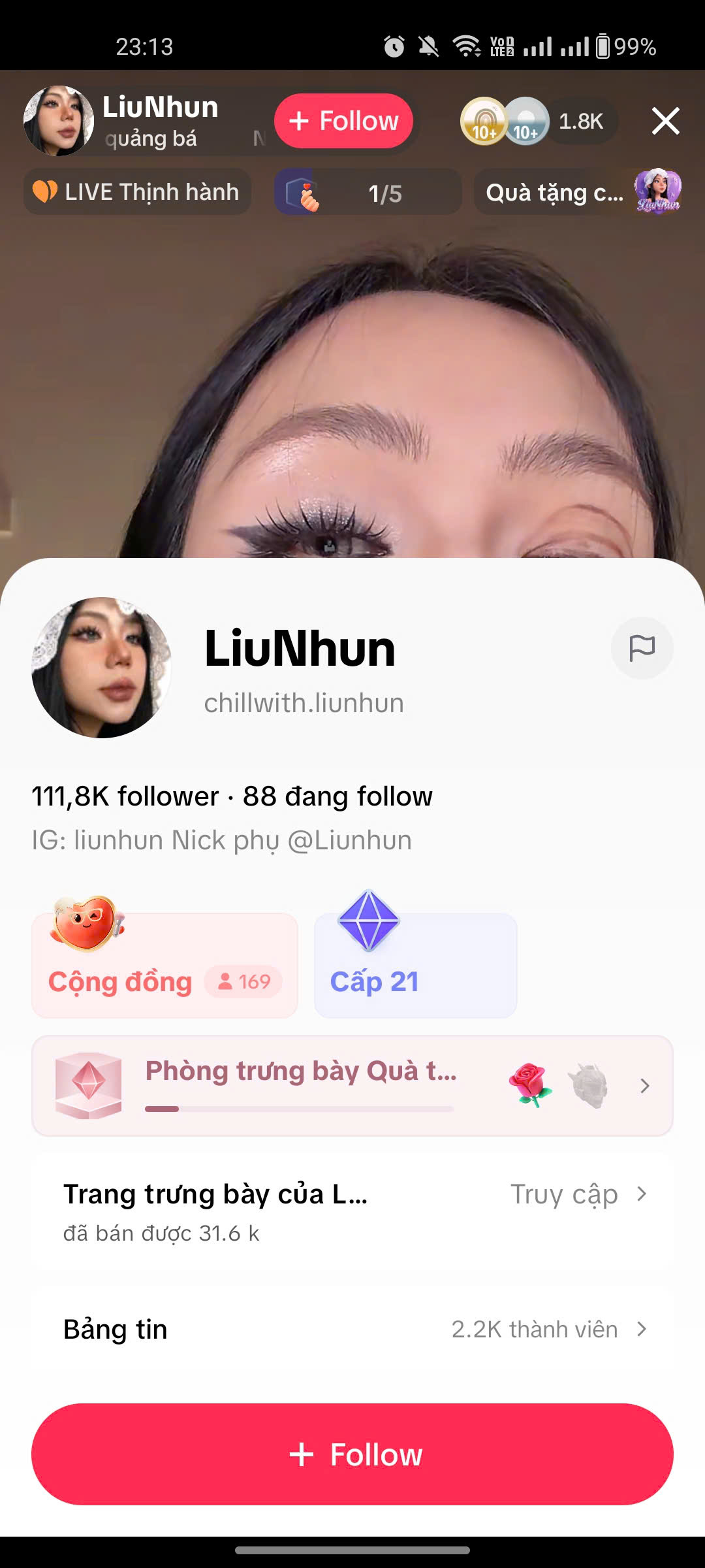 Kênh TikTok Tú Oanh Makeup